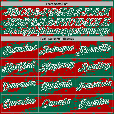 Custom Stitched Red Kelly Green-White Splash Torn Paper Style Sports Pullover Sweatshirt Hoodie