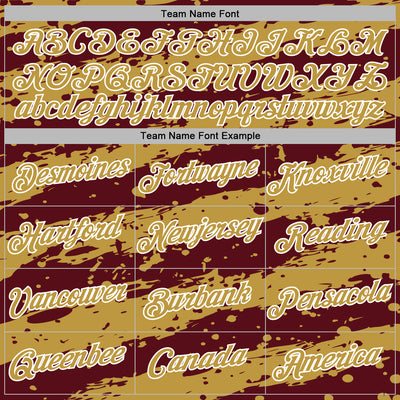 Custom Stitched Burgundy Old Gold-White Splash Torn Paper Style Sports Pullover Sweatshirt Hoodie