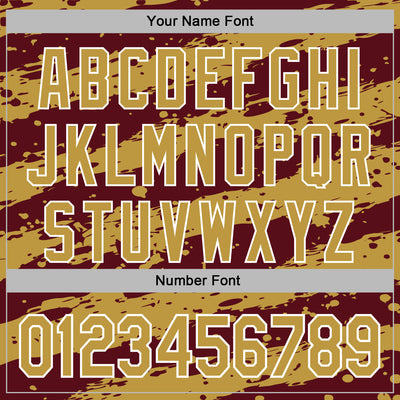 Custom Stitched Burgundy Old Gold-White Splash Torn Paper Style Sports Pullover Sweatshirt Hoodie