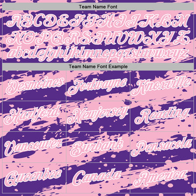 Custom Stitched Purple Light Pink-White Splash Torn Paper Style Sports Pullover Sweatshirt Hoodie