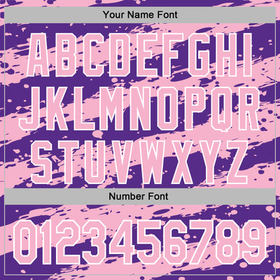 Custom Stitched Purple Light Pink-White Splash Torn Paper Style Sports Pullover Sweatshirt Hoodie