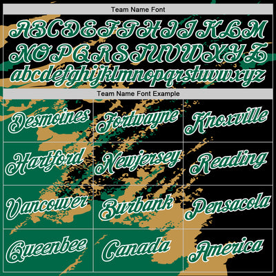 Custom Stitched Black Kelly Green Old Gold-White 3D Pattern Design Abstract Fragment Art Splash Sports Pullover Sweatshirt Hoodie