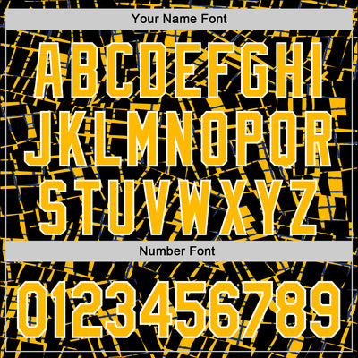 Custom Stitched Black Gold-White 3D Pattern Design Line Sports Pullover Sweatshirt Hoodie