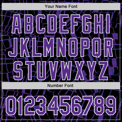 Custom Stitched Black Purple-White 3D Pattern Design Line Sports Pullover Sweatshirt Hoodie