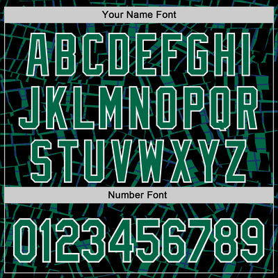 Custom Stitched Black Kelly Green-White 3D Pattern Design Line Sports Pullover Sweatshirt Hoodie