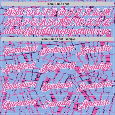 Custom Stitched Light Blue Pink-White 3D Pattern Design Line Sports Pullover Sweatshirt Hoodie