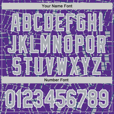 Custom Stitched Purple Gray-White 3D Pattern Design Line Sports Pullover Sweatshirt Hoodie