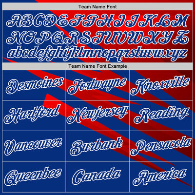 Custom Stitched Royal Red-White 3D Pattern Design Line Sports Pullover Sweatshirt Hoodie