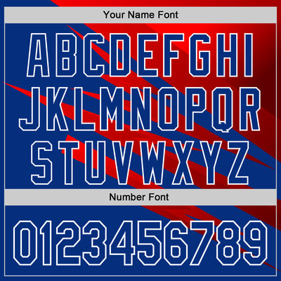 Custom Stitched Royal Red-White 3D Pattern Design Line Sports Pullover Sweatshirt Hoodie