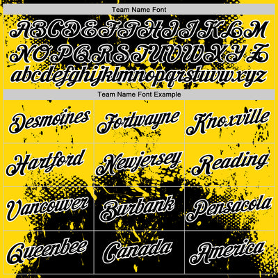 Custom Stitched Black Yellow-White 3D Pattern Design Abstract Splatter Grunge Art Sports Pullover Sweatshirt Hoodie