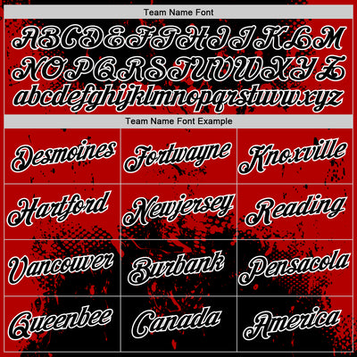 Custom Stitched Black Red-White 3D Pattern Design Abstract Splatter Grunge Art Sports Pullover Sweatshirt Hoodie