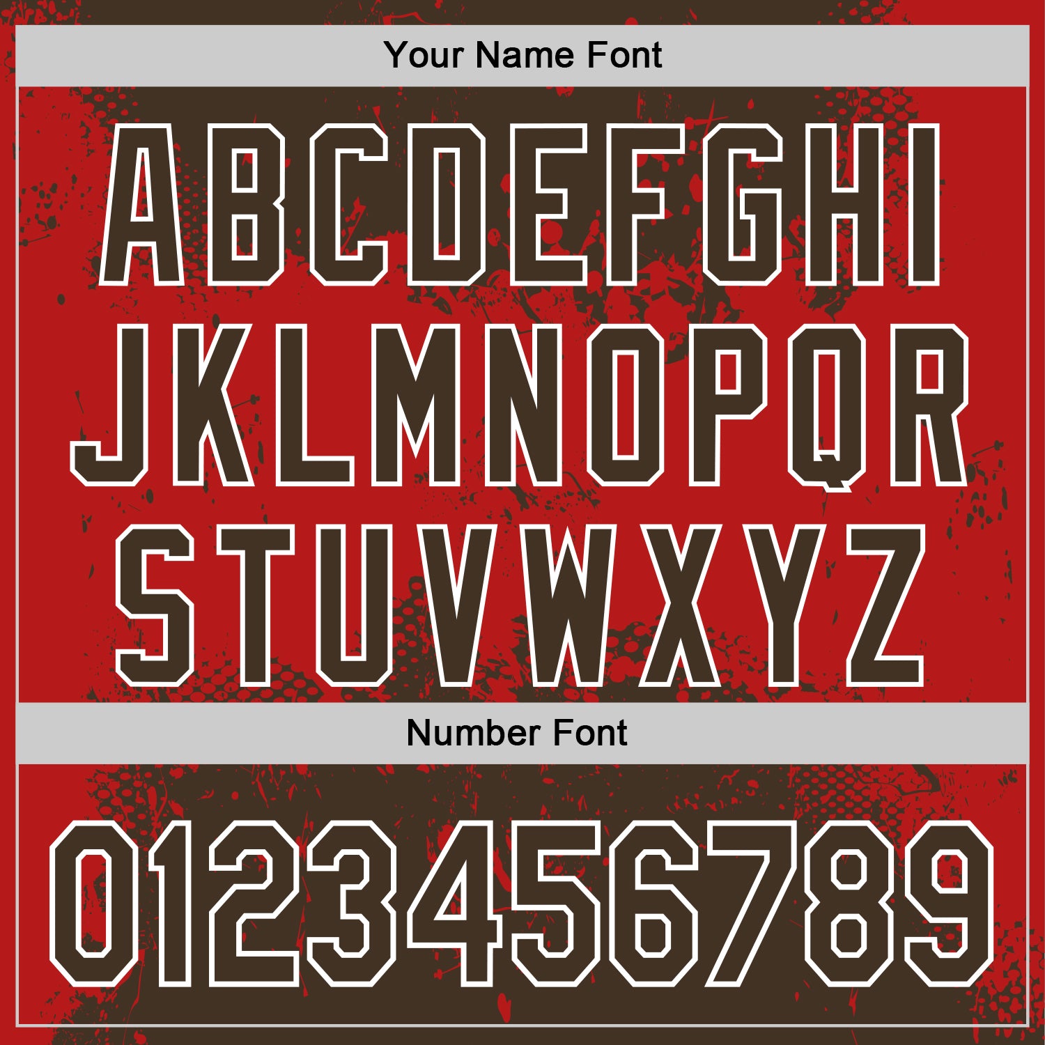 Custom Stitched Brown Red-White 3D Pattern Design Abstract Splatter Grunge Art Sports Pullover Sweatshirt Hoodie