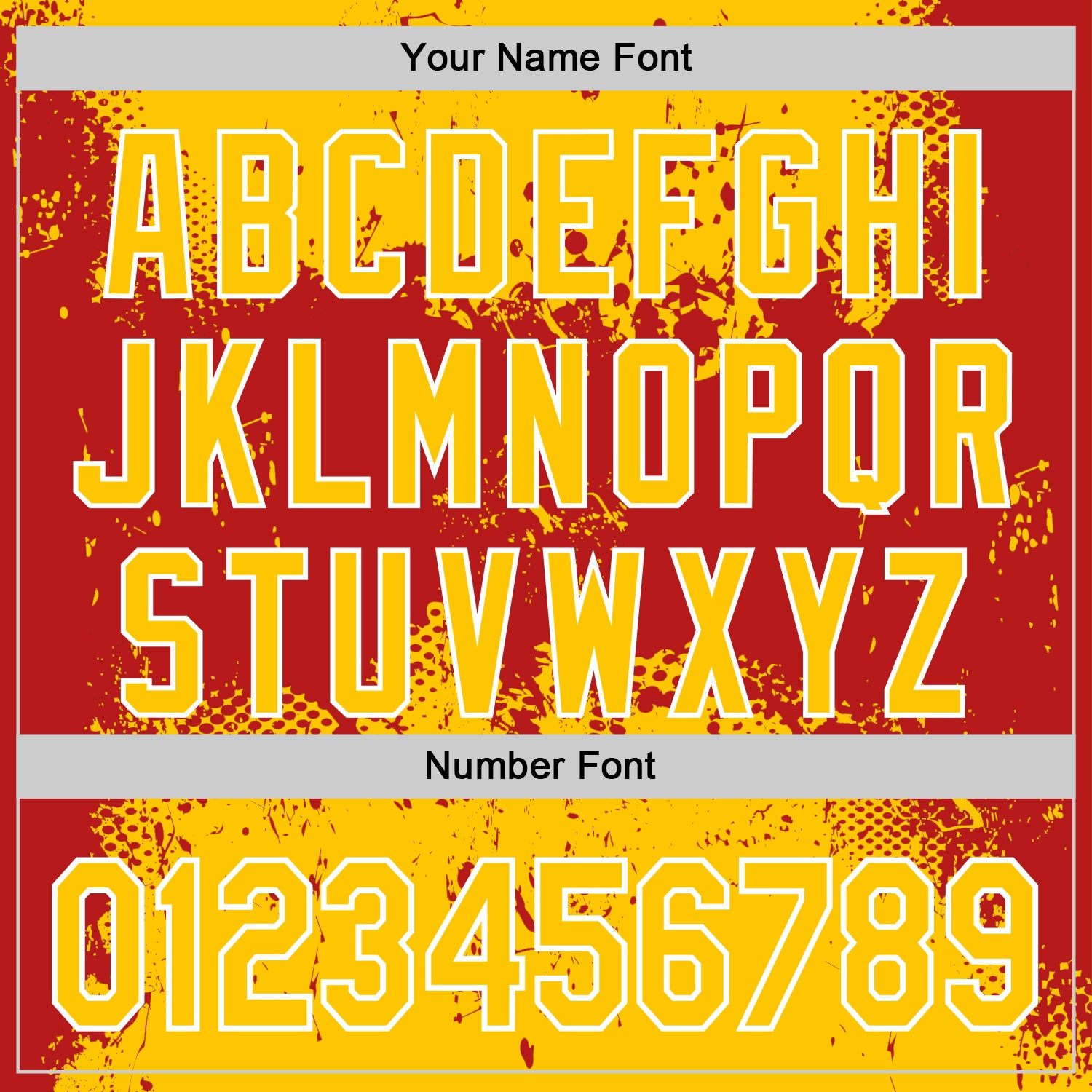 Custom Stitched Yellow Red-White 3D Pattern Design Abstract Splatter Grunge Art Sports Pullover Sweatshirt Hoodie