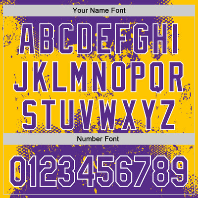 Custom Stitched Purple Yellow-White 3D Pattern Design Abstract Splatter Grunge Art Sports Pullover Sweatshirt Hoodie