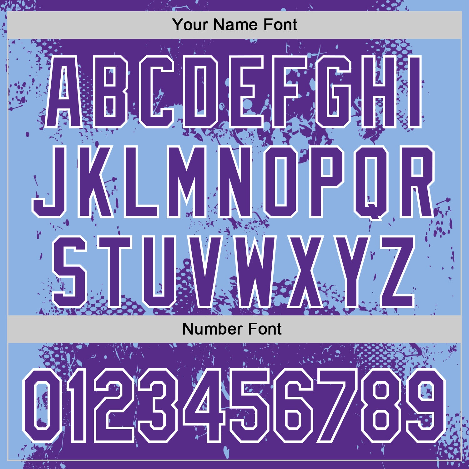 Custom Stitched Purple Light Blue-White 3D Pattern Design Abstract Splatter Grunge Art Sports Pullover Sweatshirt Hoodie