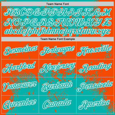 Custom Stitched Aqua Orange-White 3D Pattern Design Abstract Splatter Grunge Art Sports Pullover Sweatshirt Hoodie