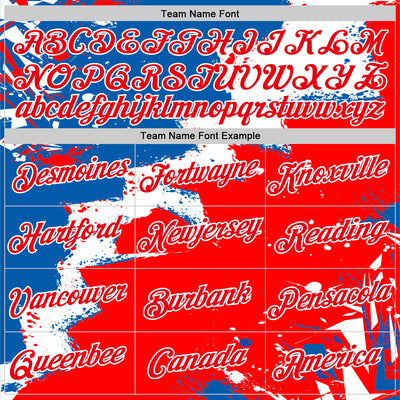 Custom Stitched Royal Fire Red-White 3D Pattern Design Splash Torn Paper Style Sports Pullover Sweatshirt Hoodie