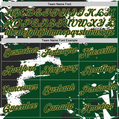 Custom Stitched Black Green Old Gold-White 3D Pattern Design Splash Torn Paper Style Sports Pullover Sweatshirt Hoodie