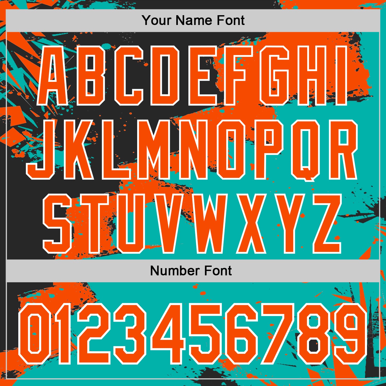 Custom Stitched Black Orange Aqua-White 3D Pattern Design Splash Torn Paper Style Sports Pullover Sweatshirt Hoodie