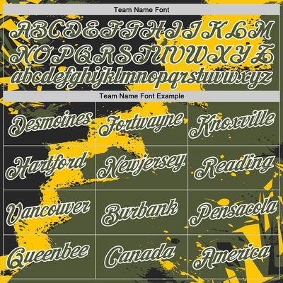Custom Stitched Black Olive Yellow-White 3D Pattern Design Splash Torn Paper Style Sports Pullover Sweatshirt Hoodie