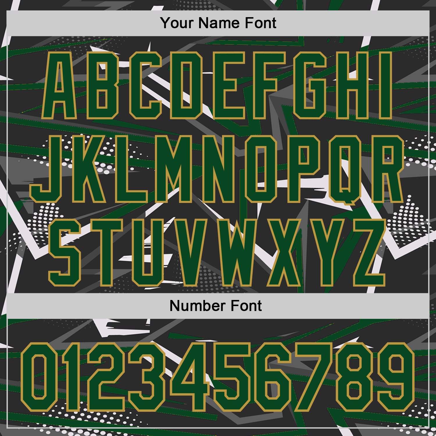 Custom Stitched Black Green Old Gold-White 3D Pattern Design Line Sports Pullover Sweatshirt Hoodie