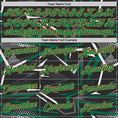 Custom Stitched Black Kelly Green Old Gold-White 3D Pattern Design Line Sports Pullover Sweatshirt Hoodie