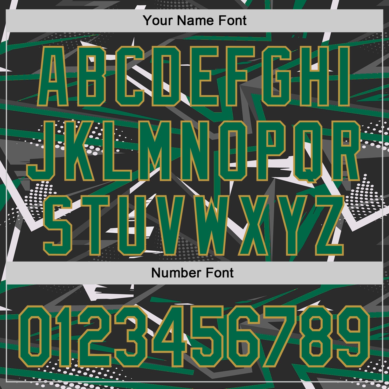 Custom Stitched Black Kelly Green Old Gold-White 3D Pattern Design Line Sports Pullover Sweatshirt Hoodie