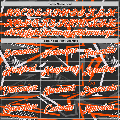 Custom Stitched Black Orange-White 3D Pattern Design Line Sports Pullover Sweatshirt Hoodie