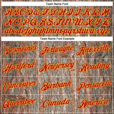 Custom Stitched Old Gold Red-Yellow 3D Pattern Design Tree Camo Hunting Sports Pullover Sweatshirt Hoodie