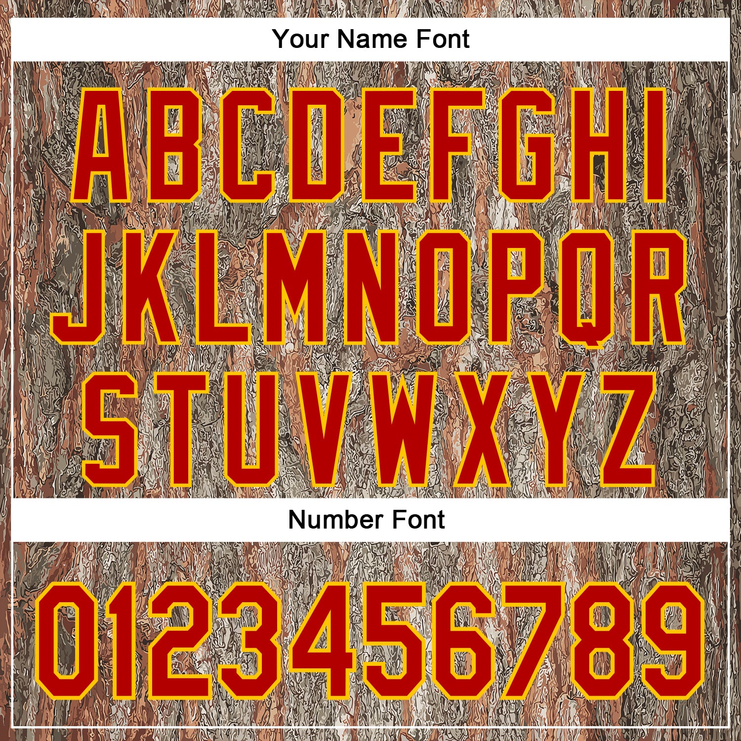 Custom Stitched Old Gold Red-Yellow 3D Pattern Design Tree Camo Hunting Sports Pullover Sweatshirt Hoodie