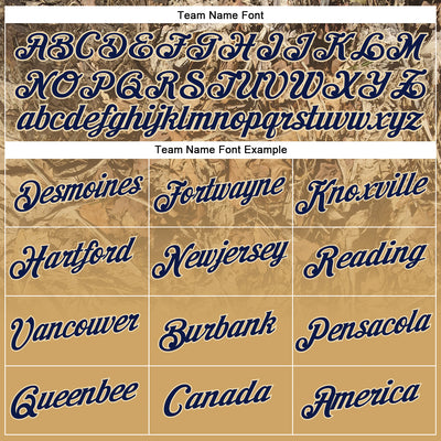 Custom Stitched Old Gold Navy-Cream 3D Pattern Design Tree Camo Gradient Hunting Sports Pullover Sweatshirt Hoodie