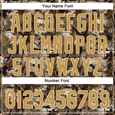 Custom Stitched Olive Old Gold-Cream 3D Pattern Design Tree Camo Hunting Sports Pullover Sweatshirt Salute To Service Hoodie