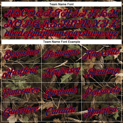 Custom Stitched Olive Navy-Fire Red 3D Pattern Design Tree Camo Hunting Sports Pullover Sweatshirt Salute To Service Hoodie