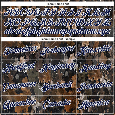 Custom Stitched Black Navy-White 3D Pattern Design Tree Camo Hunting Sports Pullover Sweatshirt Hoodie