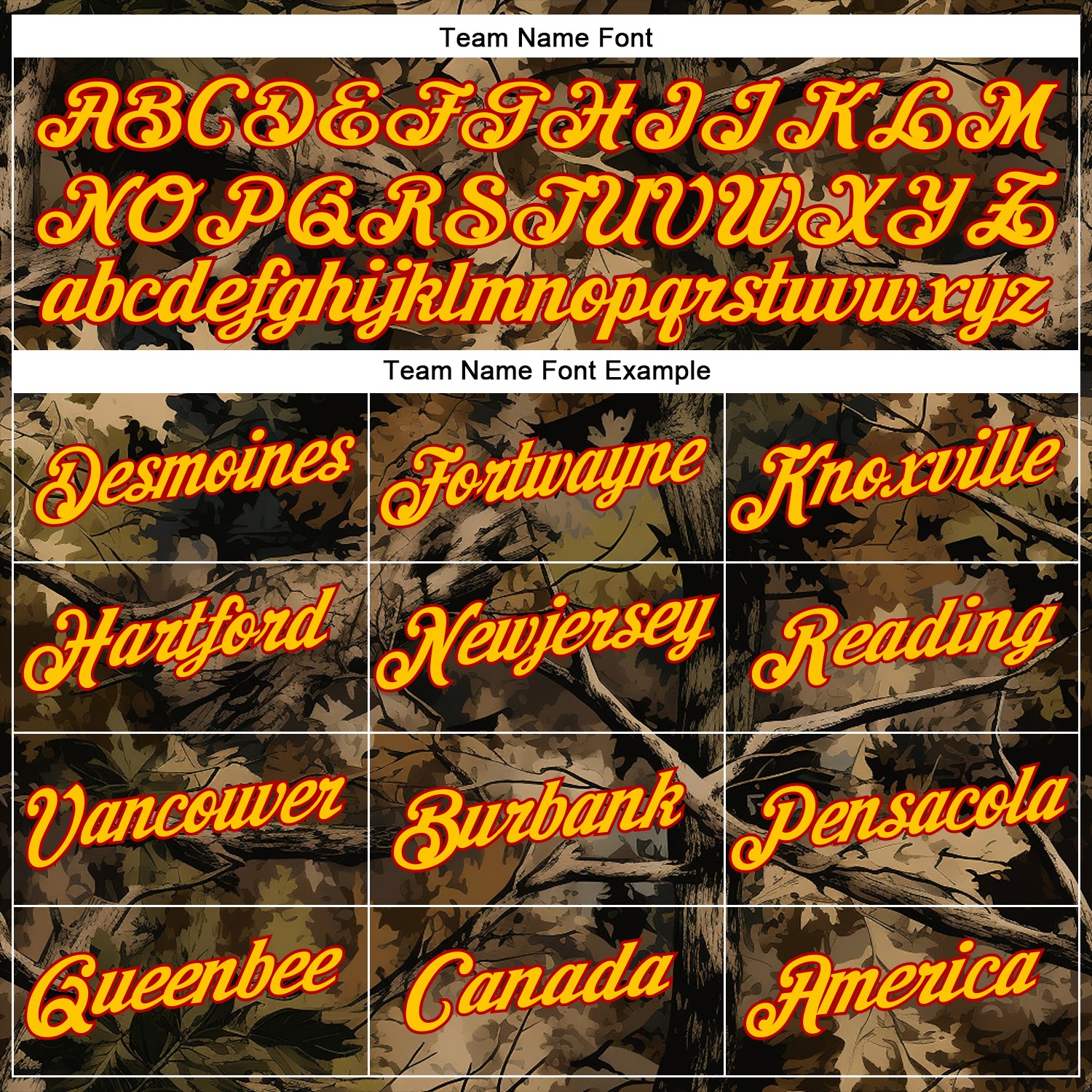 Custom Stitched Black Yellow-Red 3D Pattern Design Tree Camo Hunting Sports Pullover Sweatshirt Hoodie