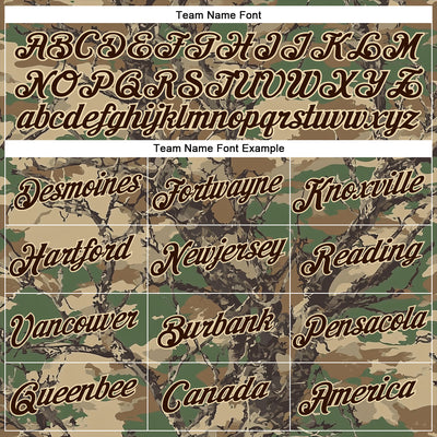 Custom Stitched Old Gold Brown-Cream 3D Pattern Design Tree Camo Hunting Sports Pullover Sweatshirt Hoodie