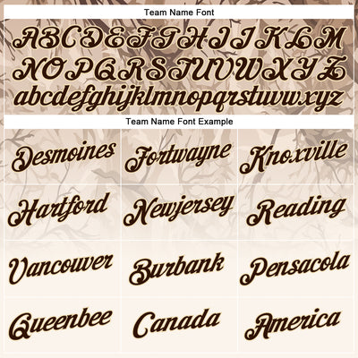 Custom Stitched Cream Brown-Cream 3D Pattern Design Tree Camo Gradient Hunting Sports Pullover Sweatshirt Hoodie