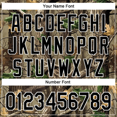 Custom Stitched Old Gold Black-White 3D Pattern Design Tree Camo Hunting Sports Pullover Sweatshirt Hoodie