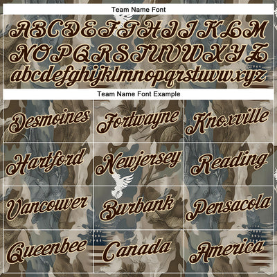 Custom Stitched Cream Brown-Cream 3D Pattern Design Tree Camo Hunting Sports Pullover Sweatshirt Hoodie