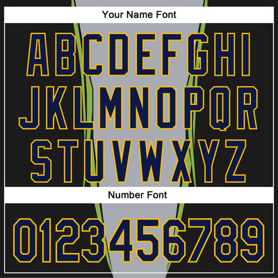 Custom Stitched Gray Navy Black Green-Gold 3D Pattern Design Sportswear Pullover Sweatshirt Hoodie