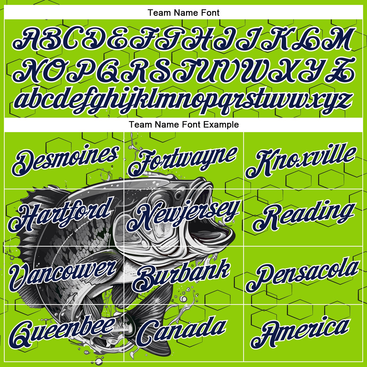 Custom Stitched Neon Green Navy Black-White 3D Pattern Design Sportswear Fishing Pullover Sweatshirt Hoodie