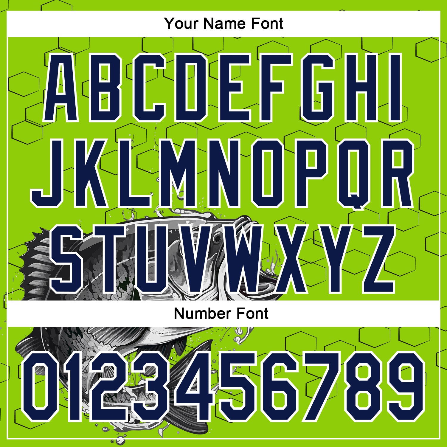 Custom Stitched Neon Green Navy Black-White 3D Pattern Design Sportswear Fishing Pullover Sweatshirt Hoodie