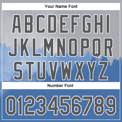 Custom Stitched Gray Steel Gray Blue-White 3D Pattern Design Natural Scenery Sportswear Pullover Sweatshirt Hoodie