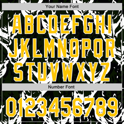 Custom Stitched Black Yellow Green-White 3D Pattern Design Sportswear Pullover Sweatshirt Hoodie