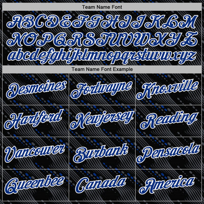 Custom Stitched Black Royal-White Slant Lines Sports Pullover Sweatshirt Hoodie