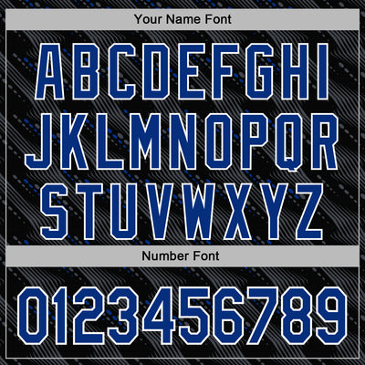 Custom Stitched Black Royal-White Slant Lines Sports Pullover Sweatshirt Hoodie