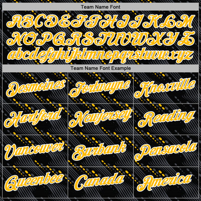 Custom Stitched Black Gold-White Slant Lines Sports Pullover Sweatshirt Hoodie