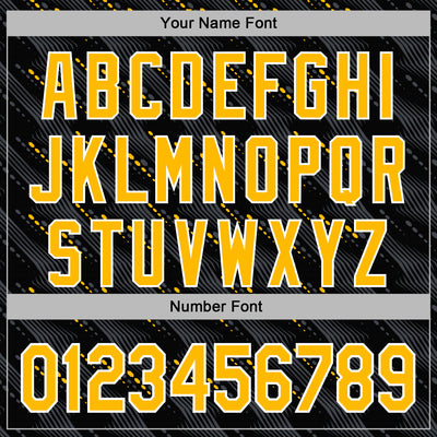 Custom Stitched Black Gold-White Slant Lines Sports Pullover Sweatshirt Hoodie