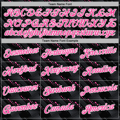 Custom Stitched Black Pink-White Slant Lines Sports Pullover Sweatshirt Hoodie