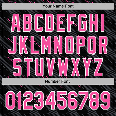 Custom Stitched Black Pink-White Slant Lines Sports Pullover Sweatshirt Hoodie